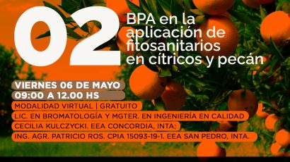 BPA en la aplicación de fitosanitarios en cítricos y pecán