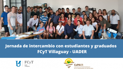 Jornada de intercambio con estudiantes y graduados de la FCyT- Villaguay
